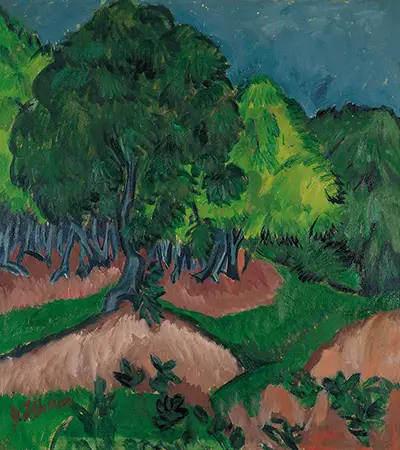 Landscape with Chestnut Tree Ernst Ludwig Kirchner